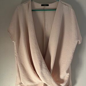 Silky wrap blouse - cream - 21 Saints